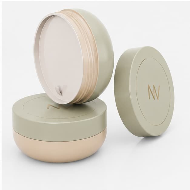 100ml PP cream jar with inner lid for cosmetic packaging