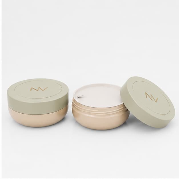 100ml polypropylene cosmetic jar for face cream and body butter packaging