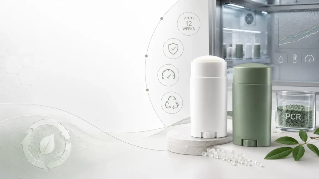 deodorant stick container compatibility testing