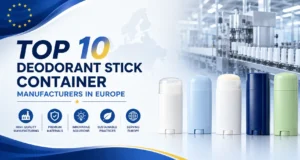 Premium eco-compliant all-PP deodorant stick containers designed by top European cosmetic packaging suppliers