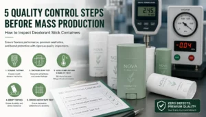 Five quality control inspection steps for custom deodorant stick packaging containers before mass production