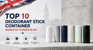Eco-friendly deodorant stick container packaging compliant with UK plastic packaging tax regulations